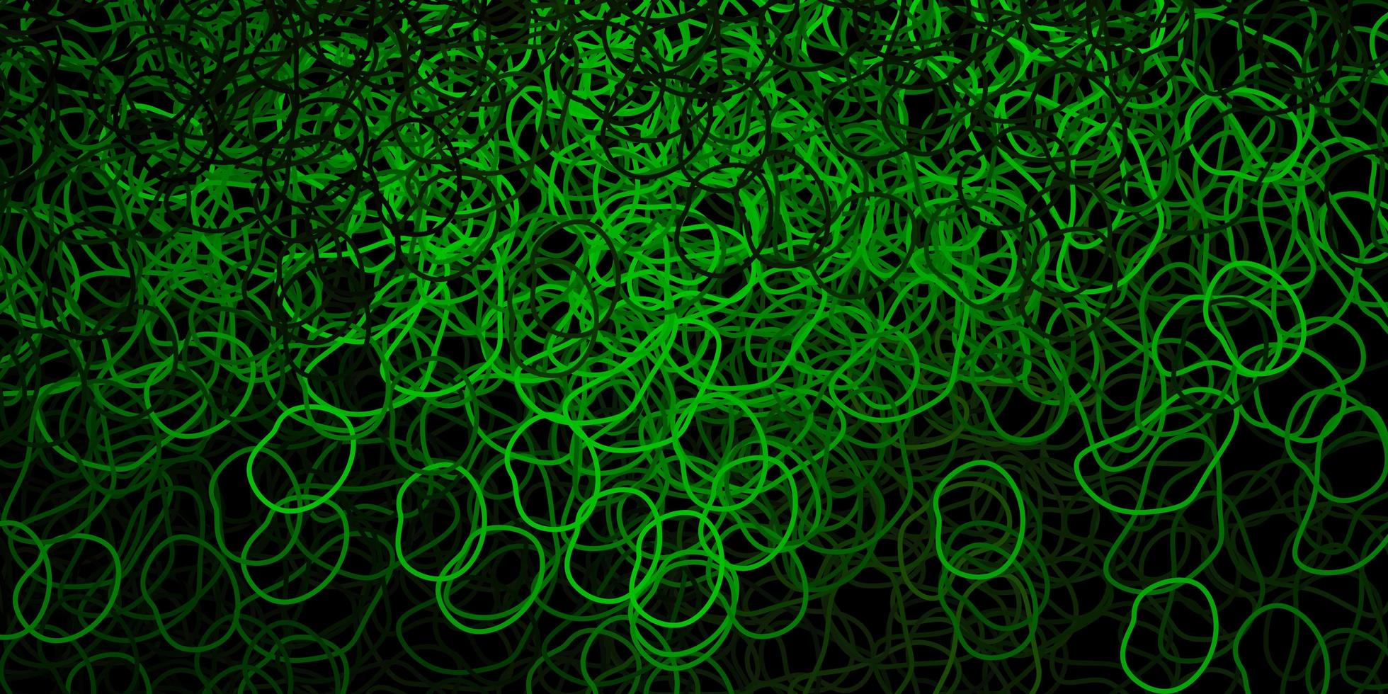 mörkgrön vektorbakgrund med kaotiska former. vektor
