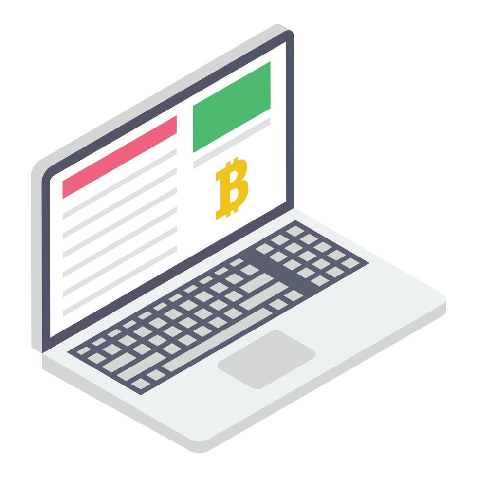 online bitcoin betalningar vektor