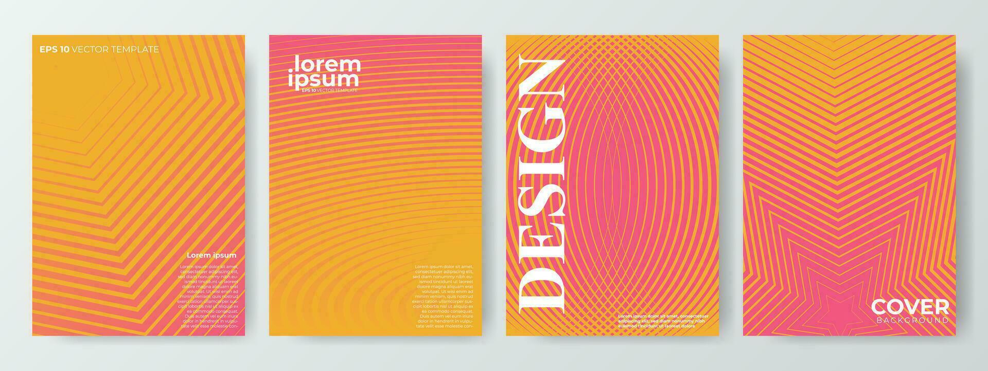 minimalistisk omslag design mall. halvton gradering på en minimalistisk omslag design. vektor
