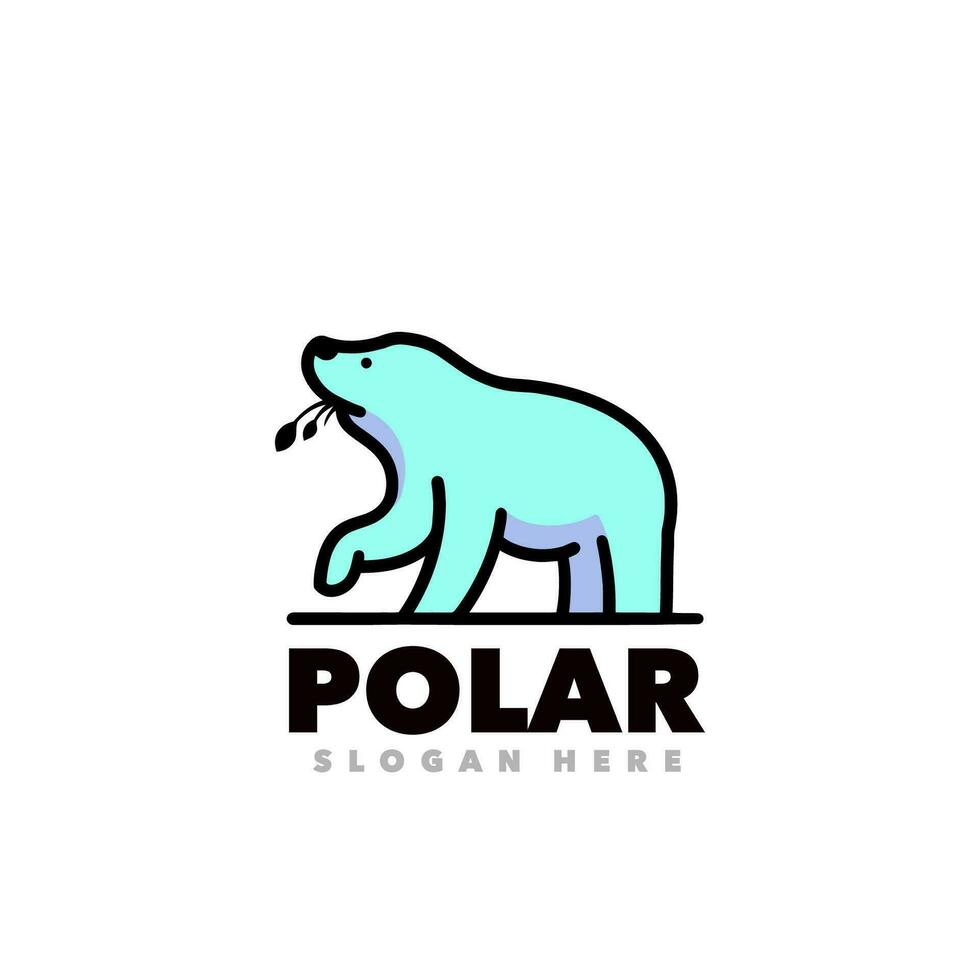 polär design logotyp vektor