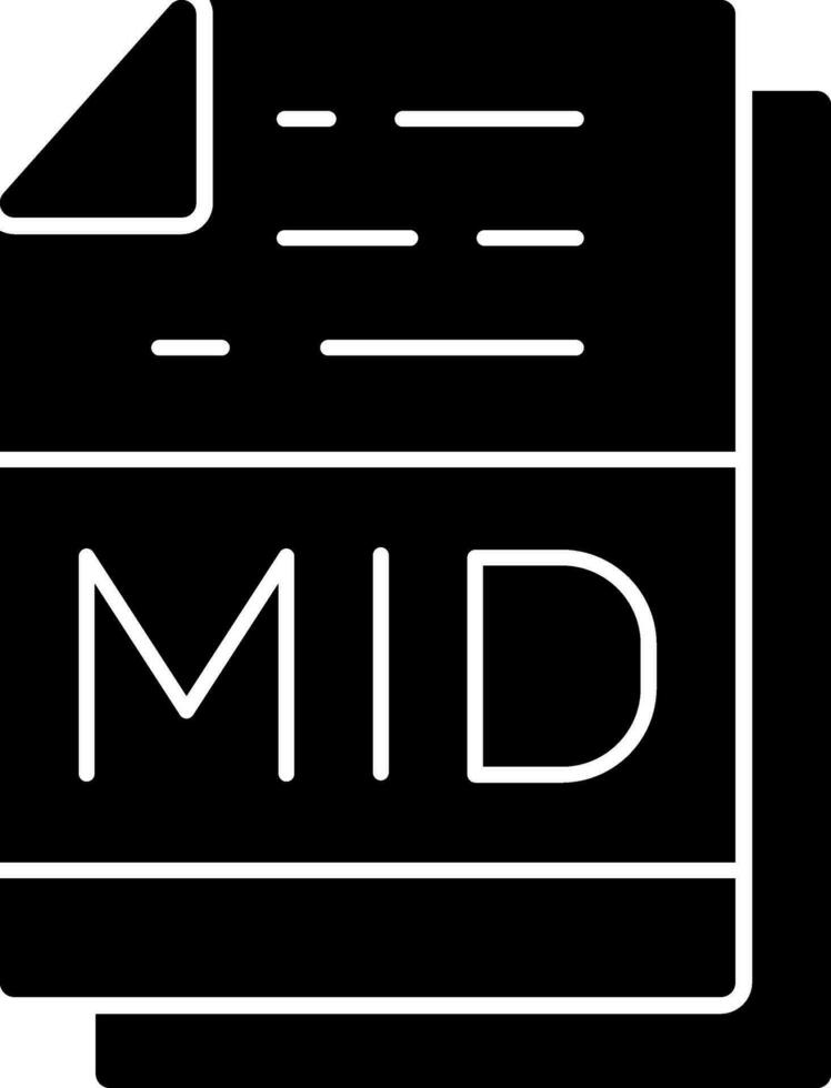 Mitte Datei Format Vektor Symbol Design