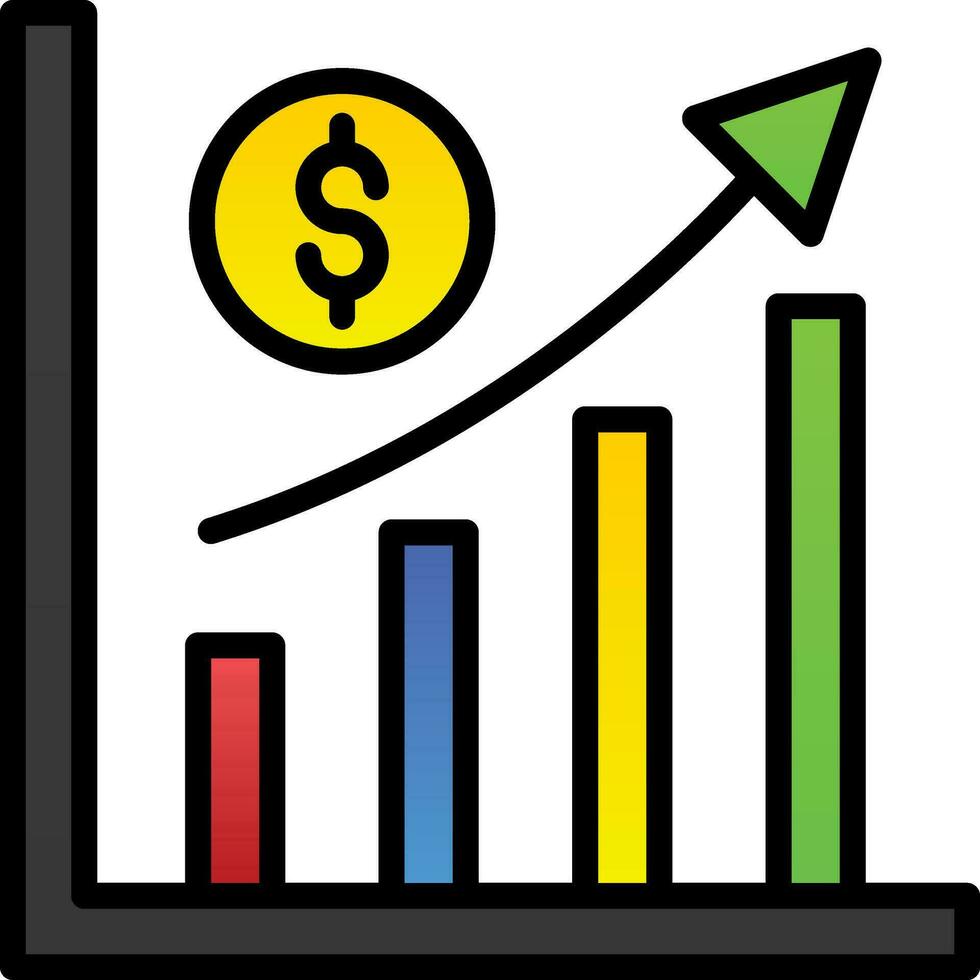 tillväxt vektor ikon design