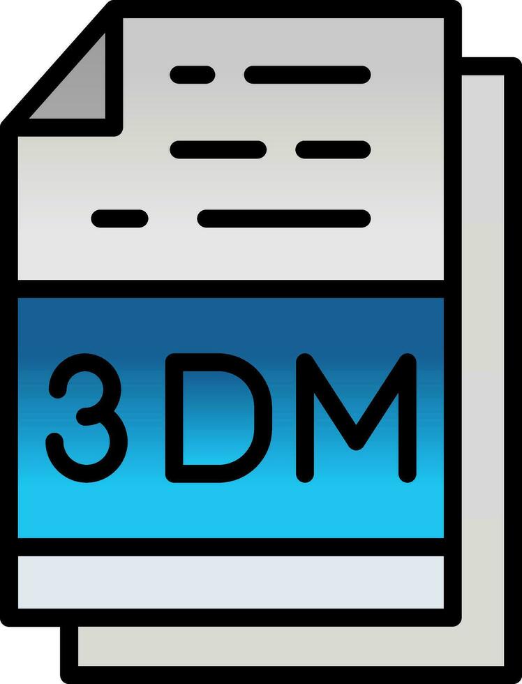 3dm Datei Erweiterung Vektor Symbol Design