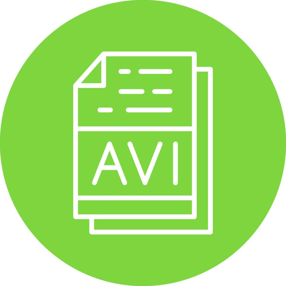 avi Datei Format Vektor Symbol Design