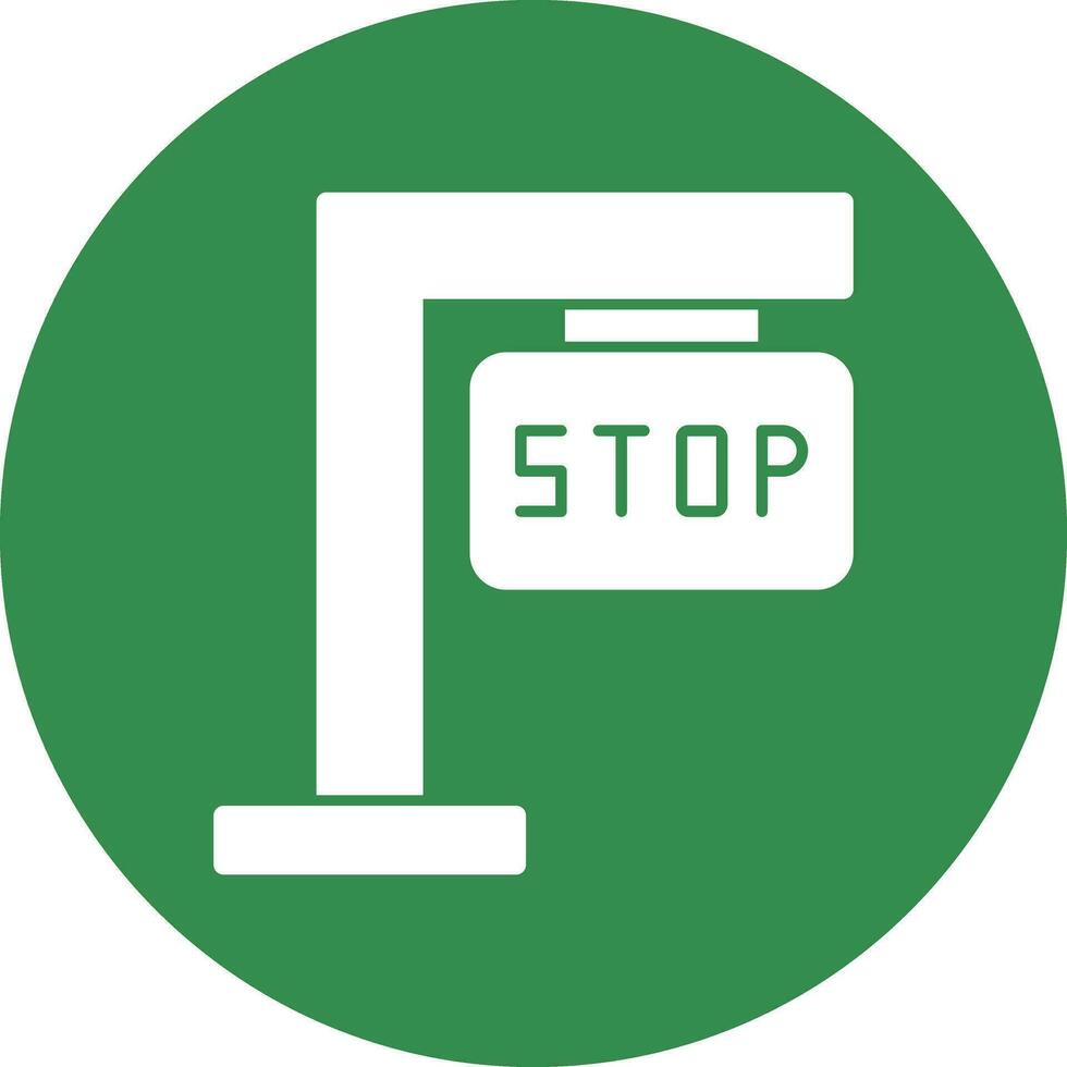 Stop-Schild-Vektor-Icon-Design vektor