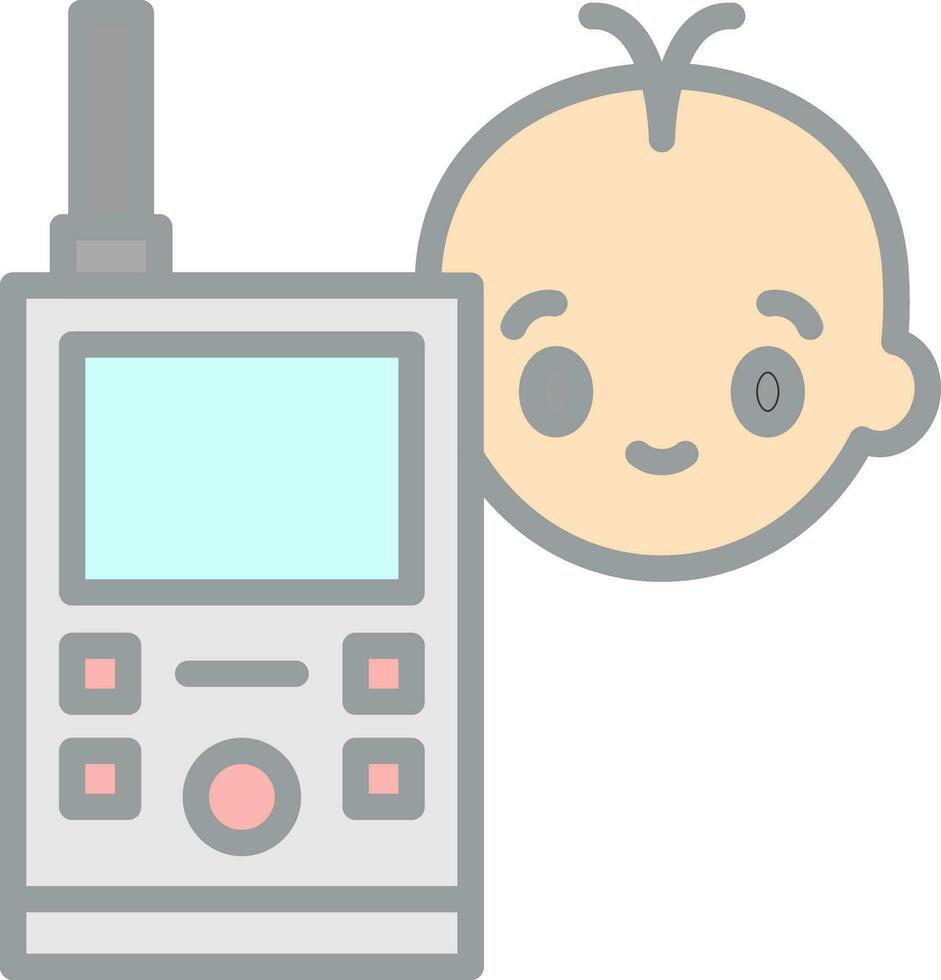 Babyphone-Vektor-Icon-Design vektor
