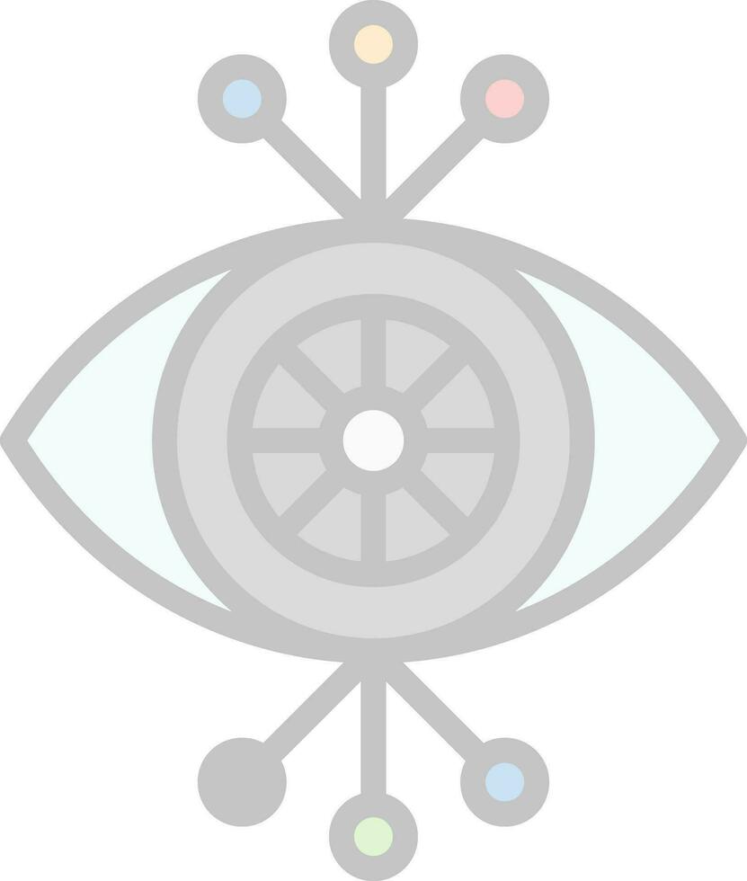 Cyber Auge Vektor Symbol Design