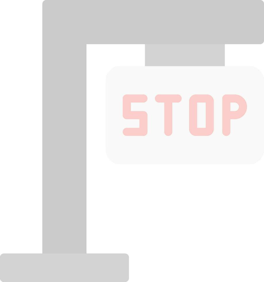 Stop-Schild-Vektor-Icon-Design vektor