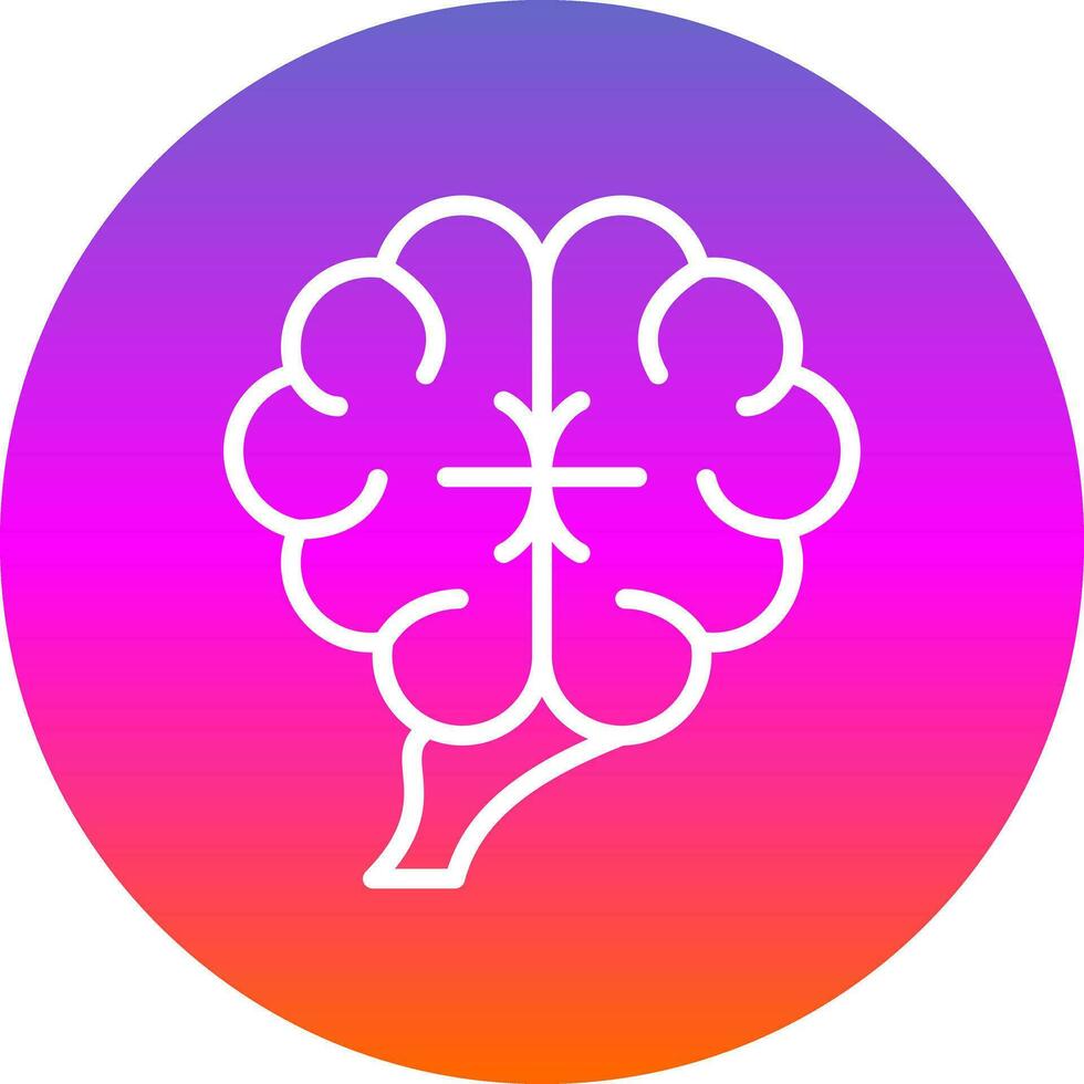 mänsklig hjärna vektor ikon design
