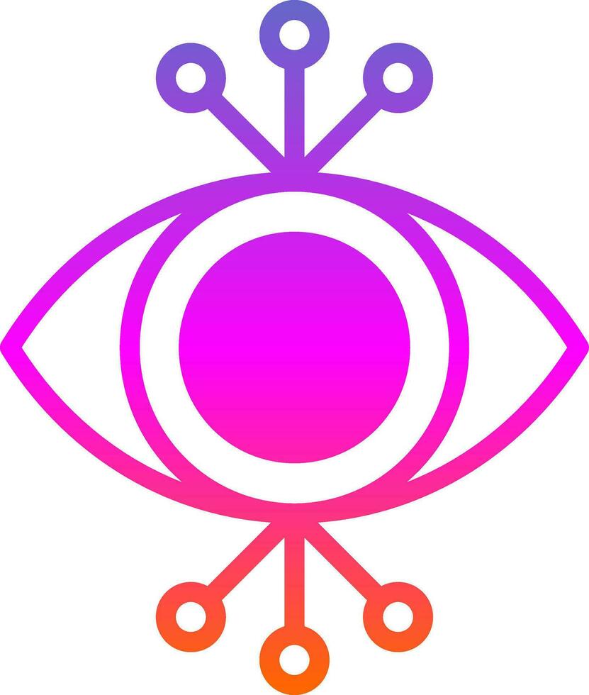 Cyber Auge Vektor Symbol Design