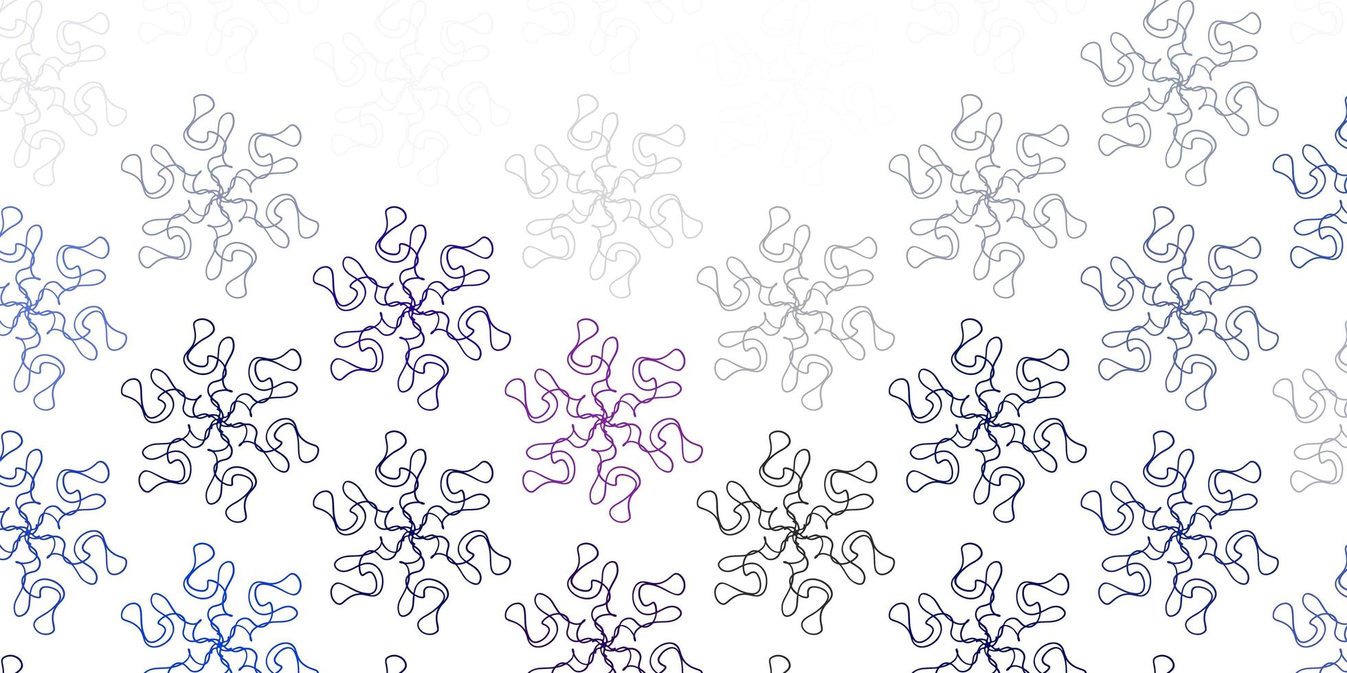 natürliches Layout des hellblauen Vektors mit Blumen. vektor