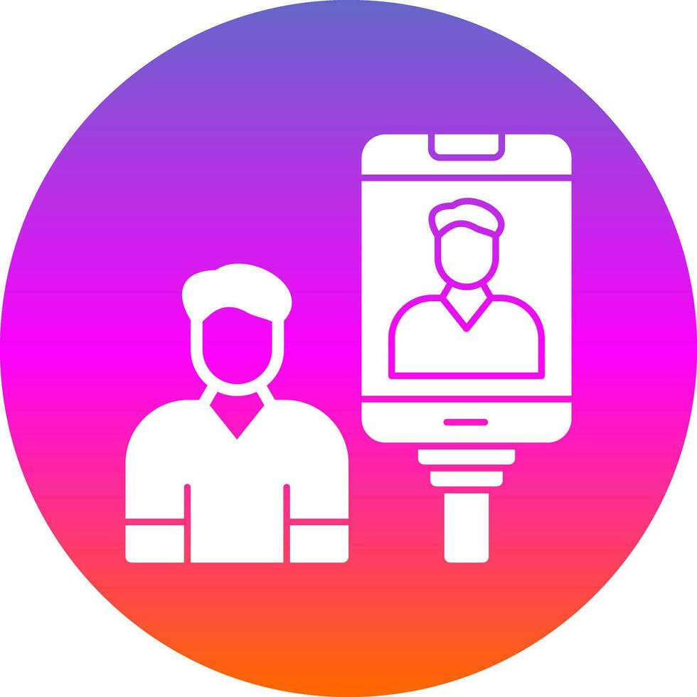 Selfie-Vektor-Icon-Design vektor