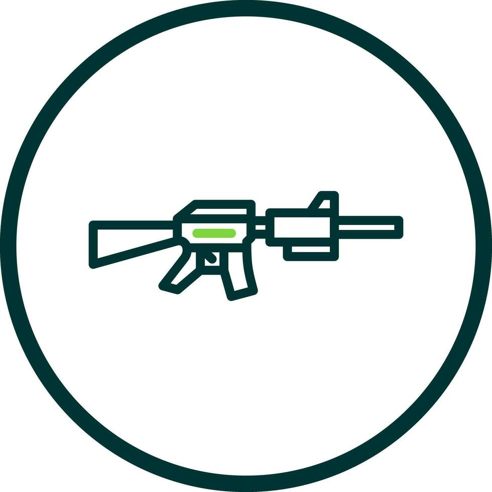 Gewehr-Vektor-Icon-Design vektor