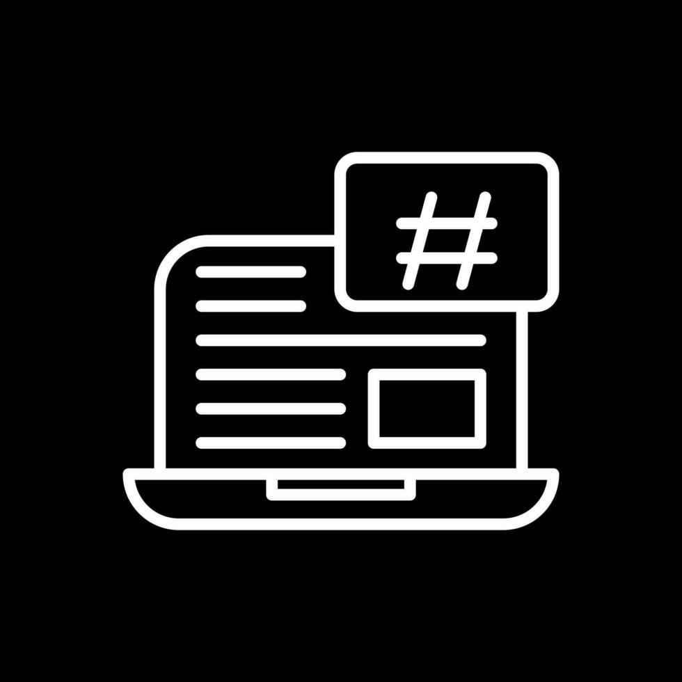 Hashtag-Vektor-Icon-Design vektor