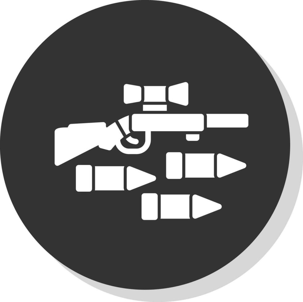 Gewehr-Vektor-Icon-Design vektor