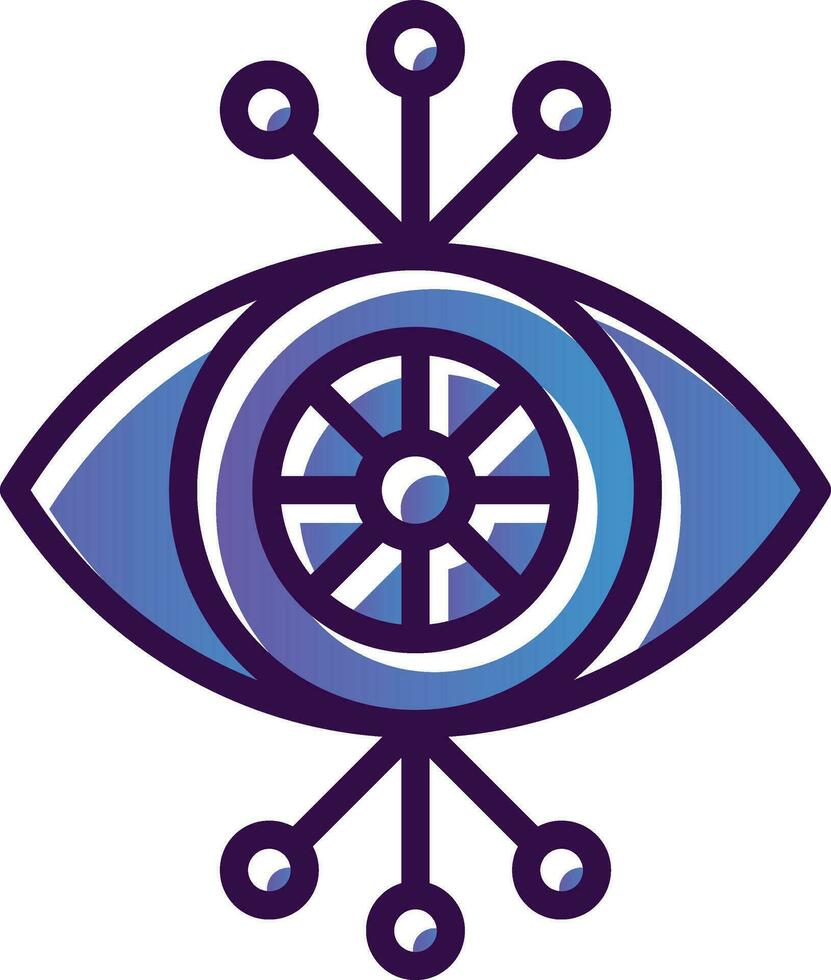 Cyber Auge Vektor Symbol Design