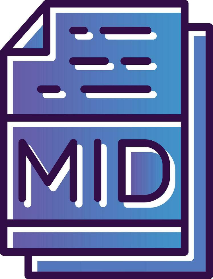 Mitte Datei Format Vektor Symbol Design