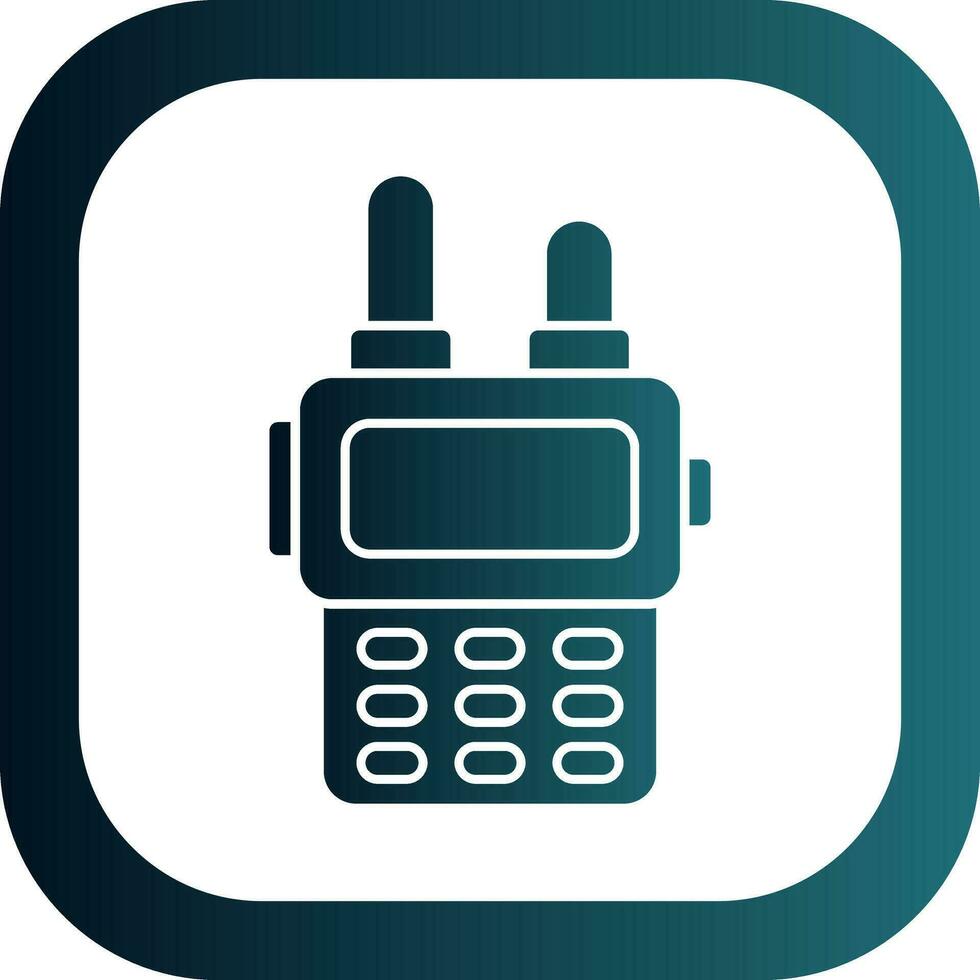 Walkie-Talkie-Vektor-Icon-Design vektor