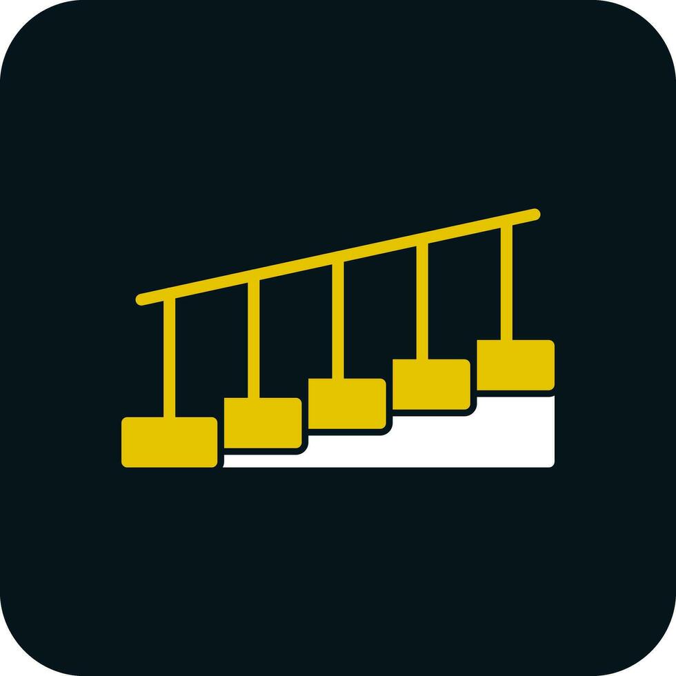 Treppen-Vektor-Icon-Design vektor