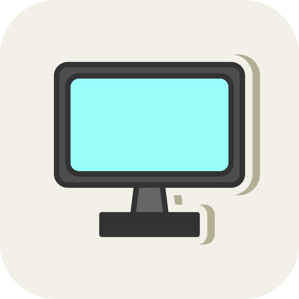 Monitor-Vektor-Icon-Design vektor