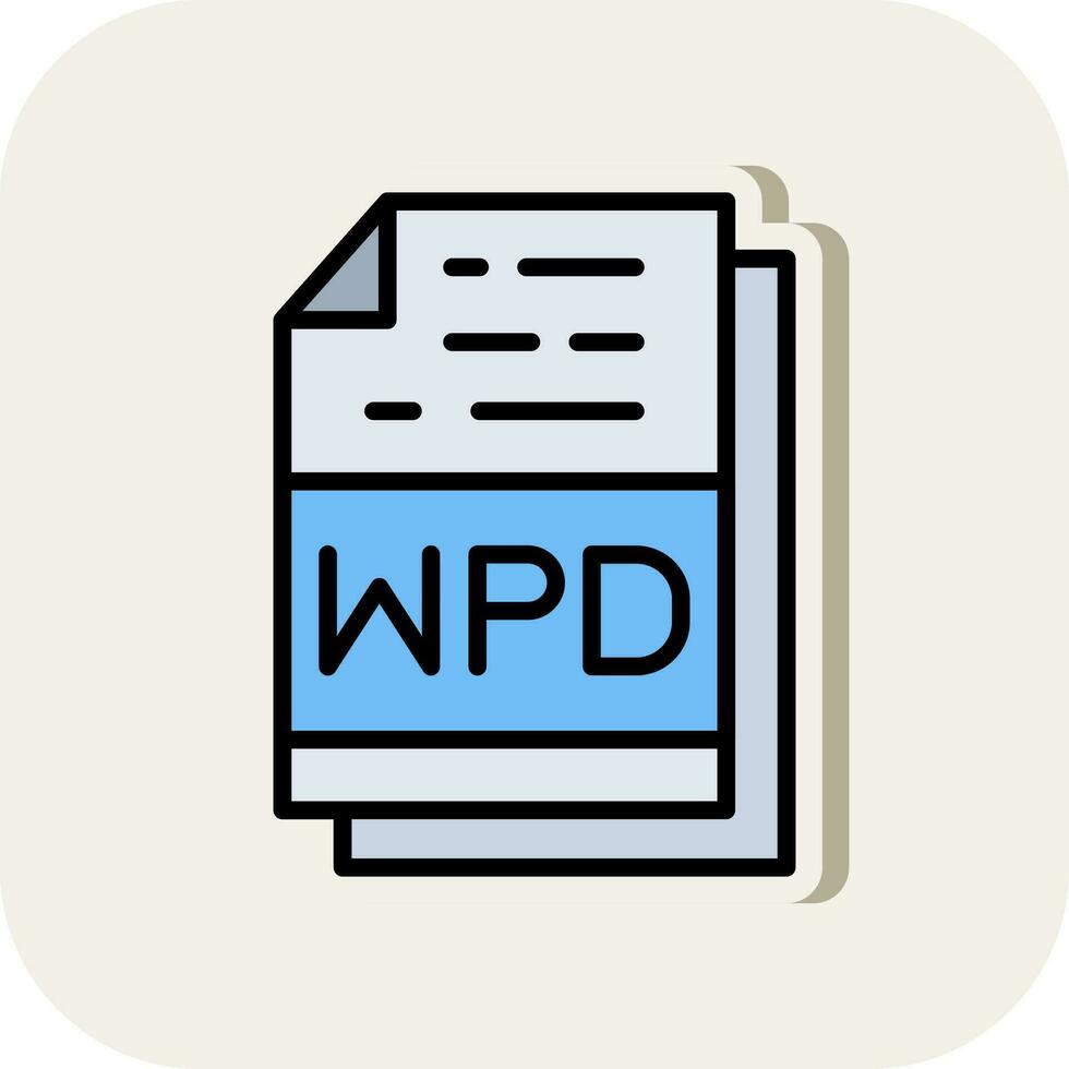 wpd Datei Format Vektor Symbol Design