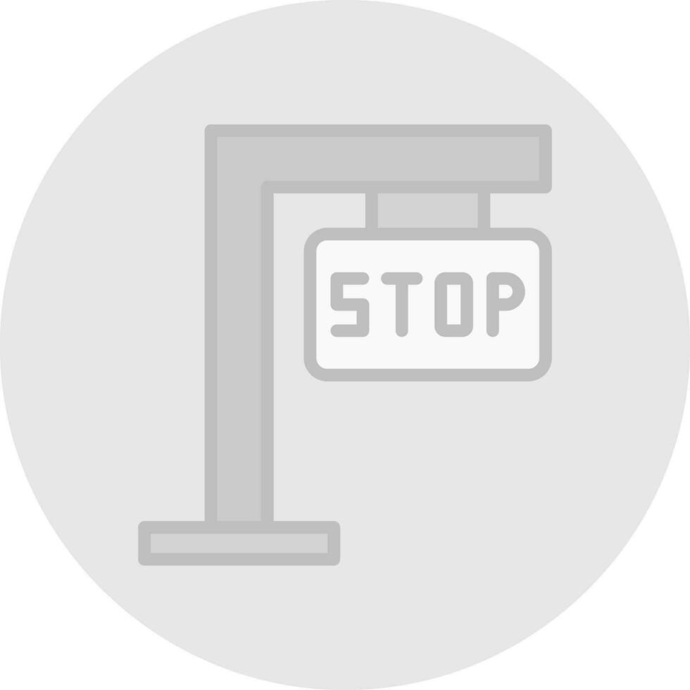 Stop-Schild-Vektor-Icon-Design vektor