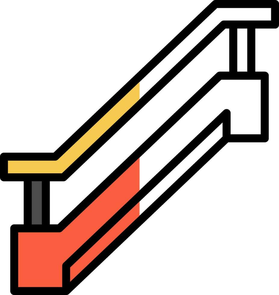 Rolltreppen-Vektor-Icon-Design vektor
