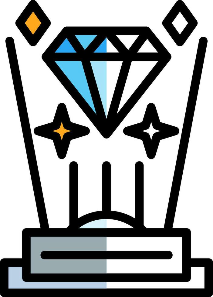 Hologramm Vektor Symbol Design