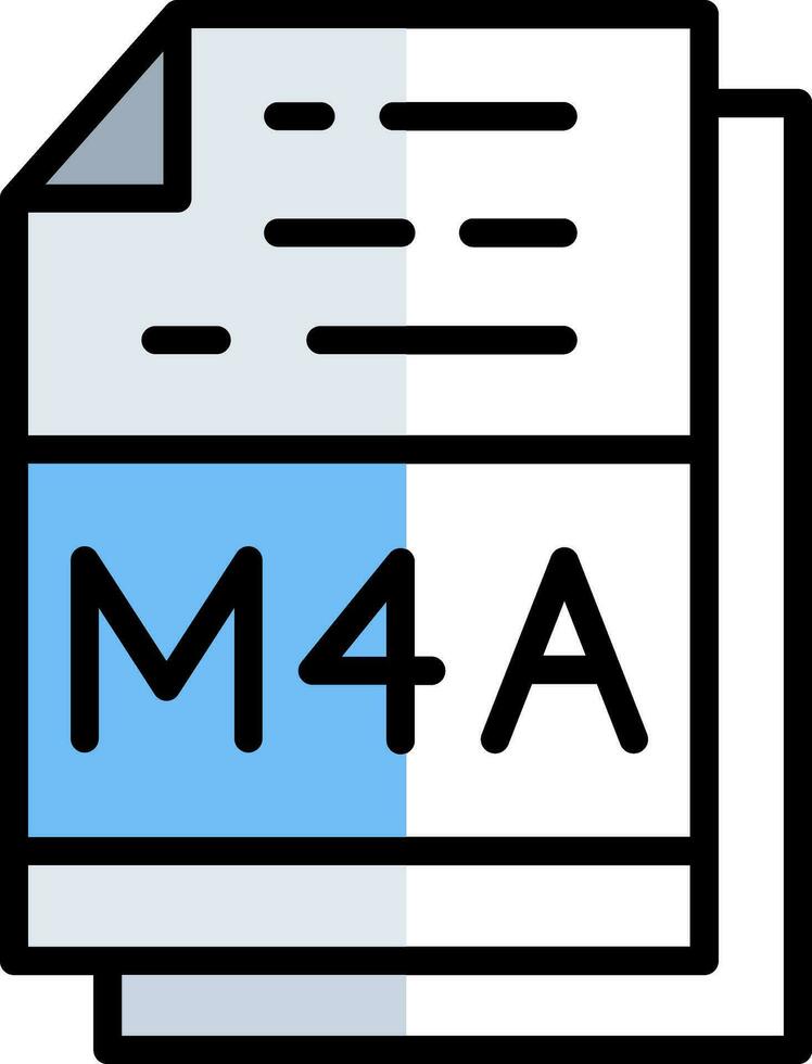 m4a Datei Vektor Symbol Design