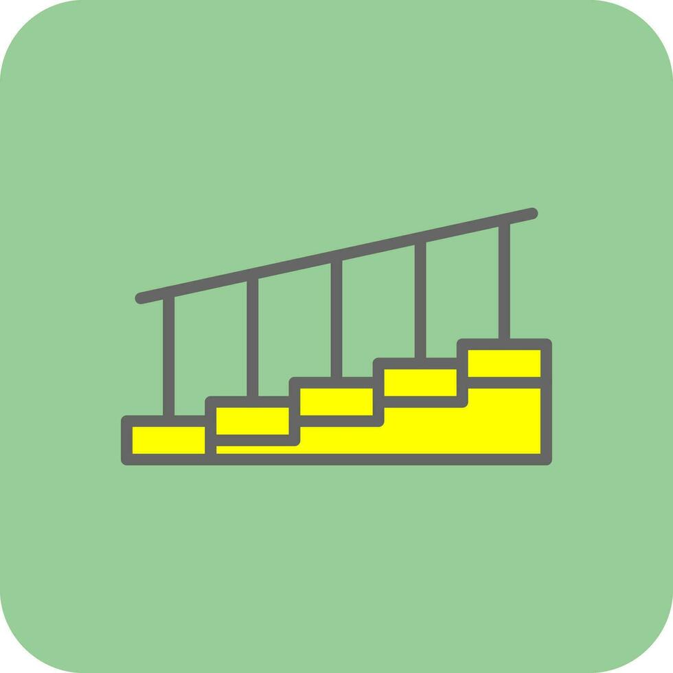 Treppen-Vektor-Icon-Design vektor