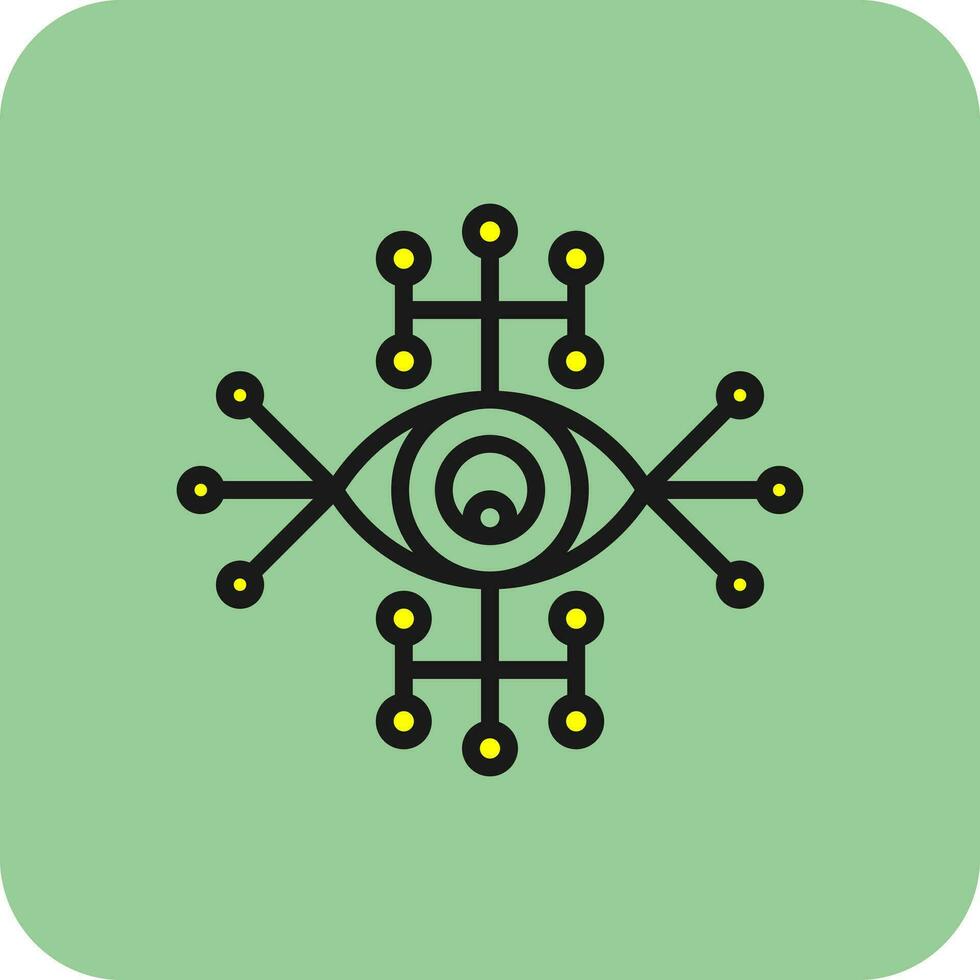 Cyber Auge Vektor Symbol Design