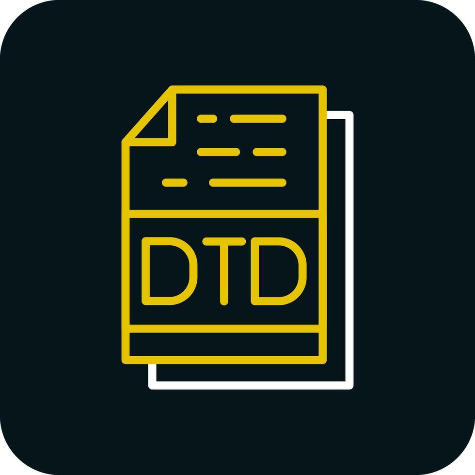 dtd Datei Format Vektor Symbol Design