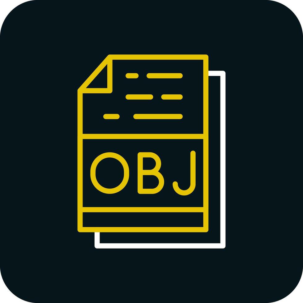 obj Datei Format Vektor Symbol Design