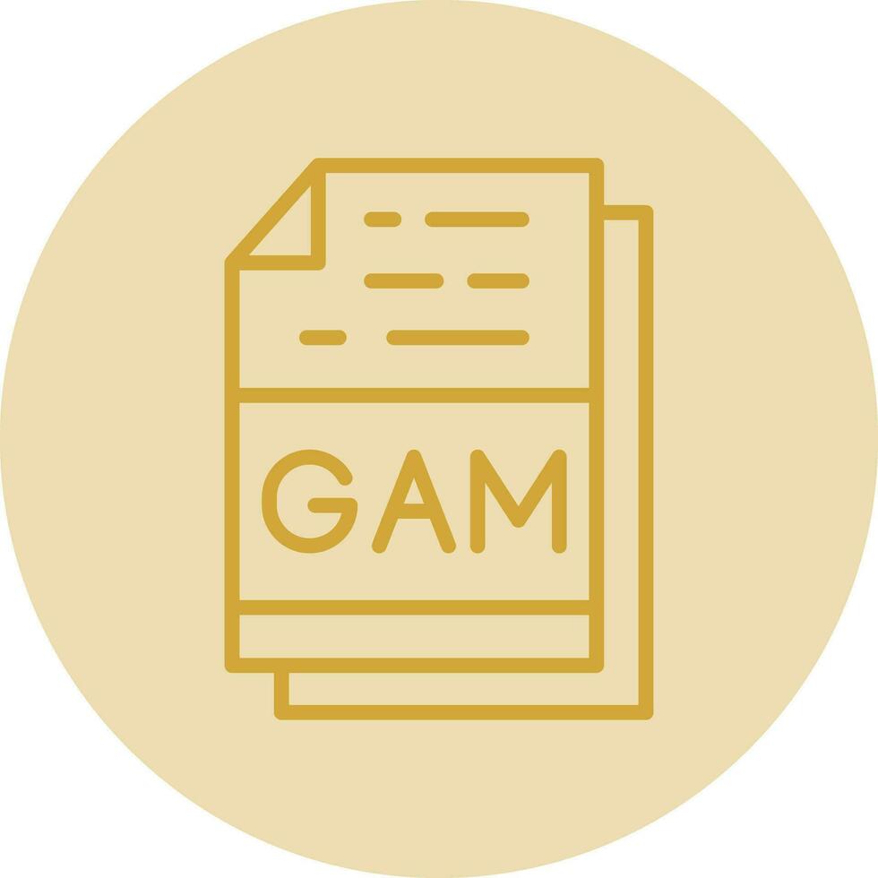 gam Datei Format Vektor Symbol Design