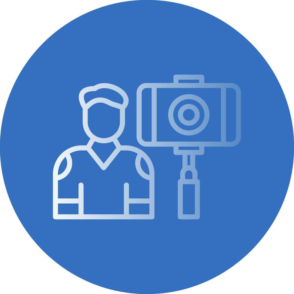 Vlogger-Vektor-Icon-Design vektor