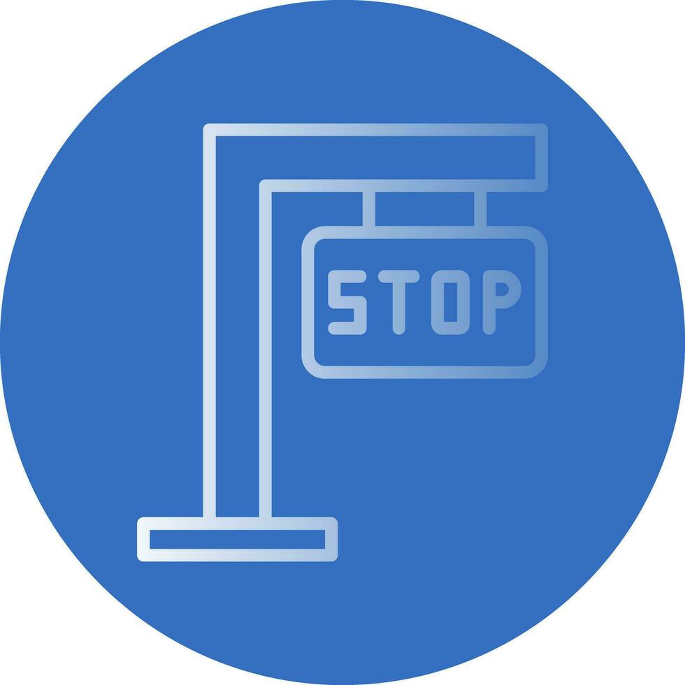 Stop-Schild-Vektor-Icon-Design vektor