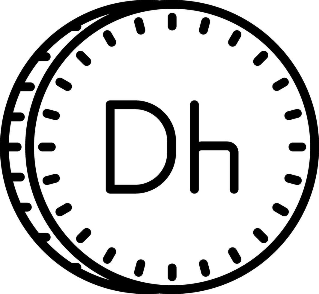 marokkanisch dirham Vektor Symbol Design