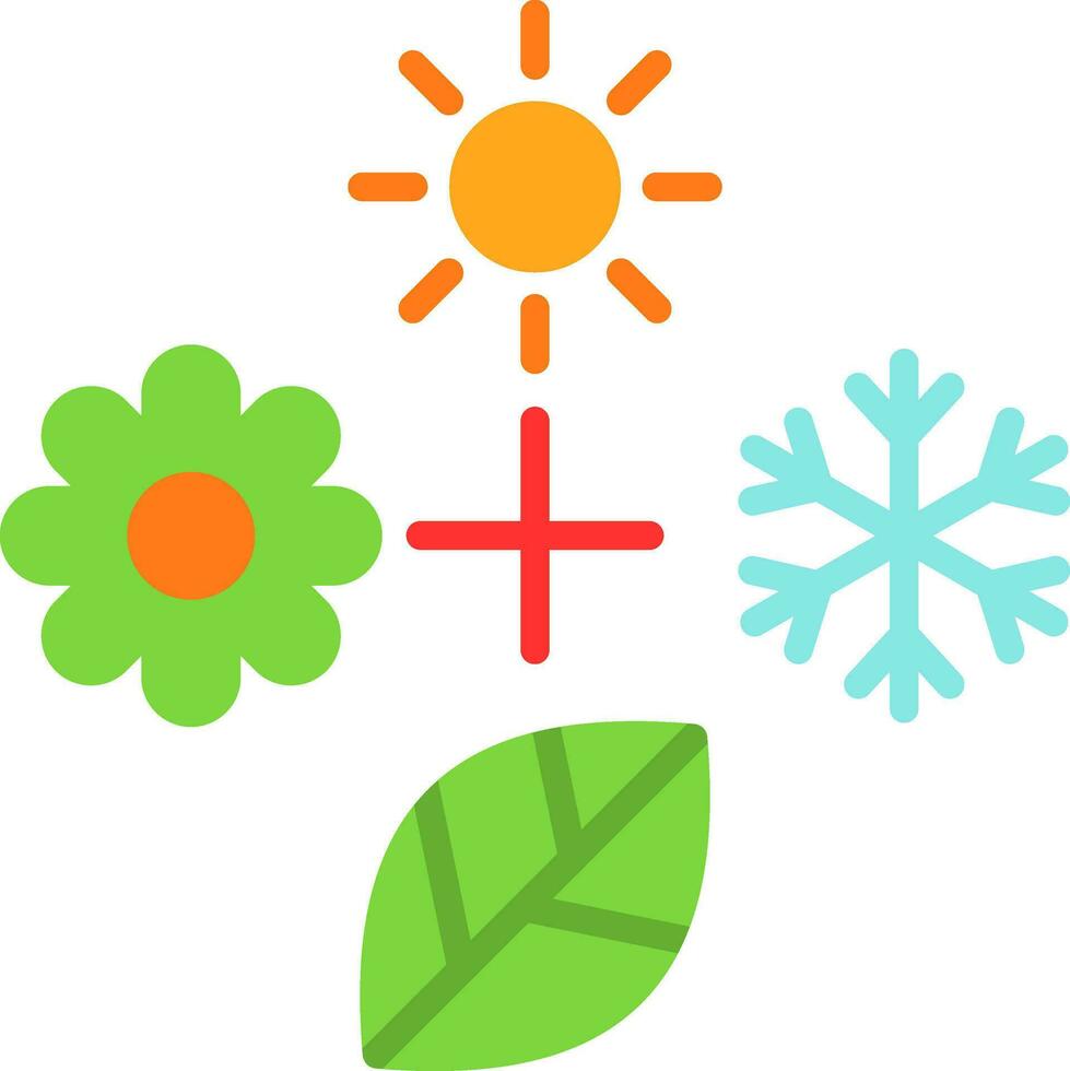 Jahreszeiten Vektor Symbol Design