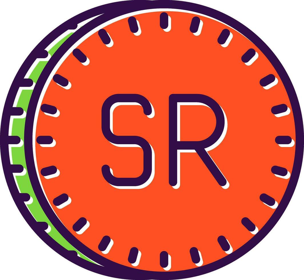 Saudi Rial Vektor Symbol Design