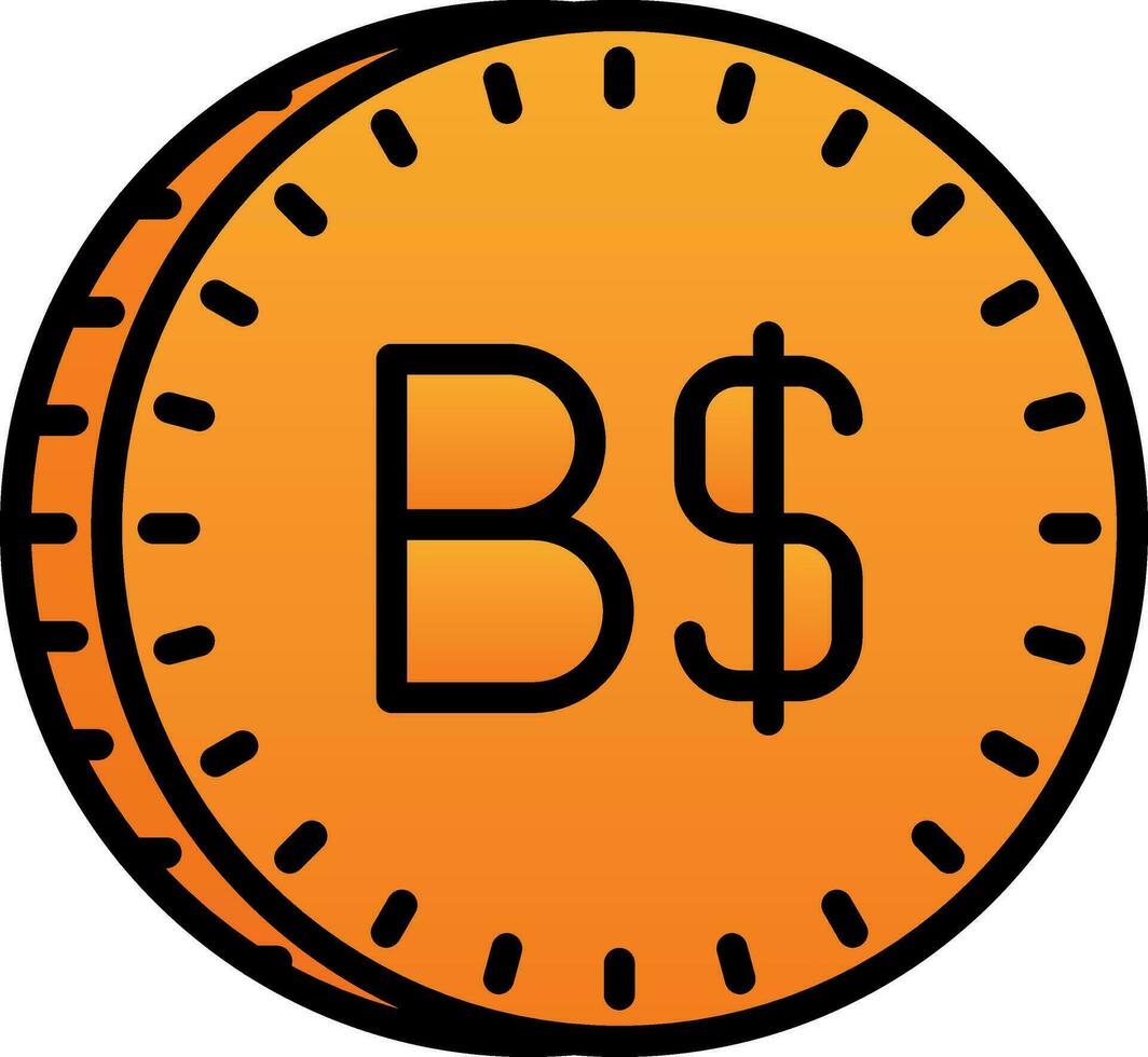 Bahamian Dollar Vektor Symbol Design