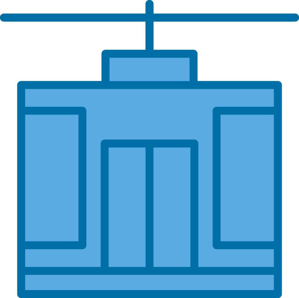 Seilbahn-Vektor-Icon-Design vektor