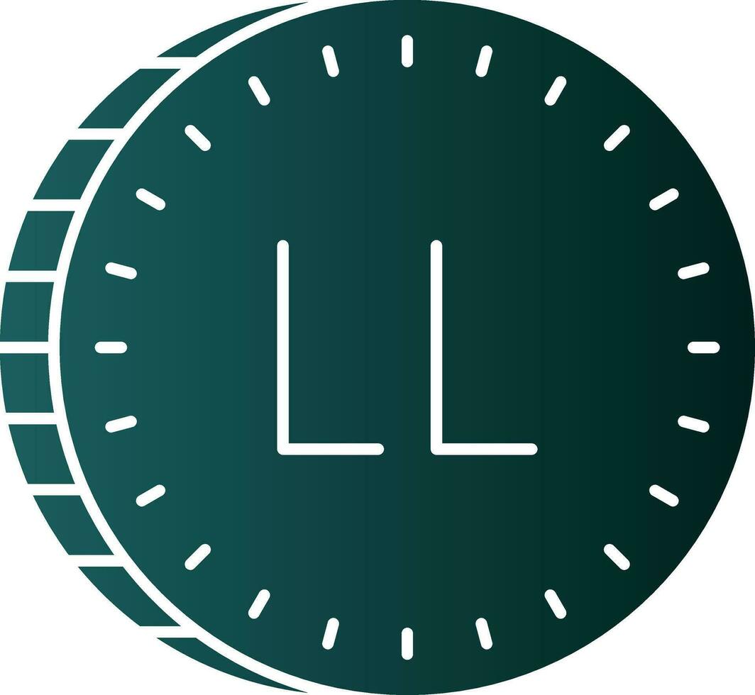 libanesisch Pfund Vektor Symbol Design