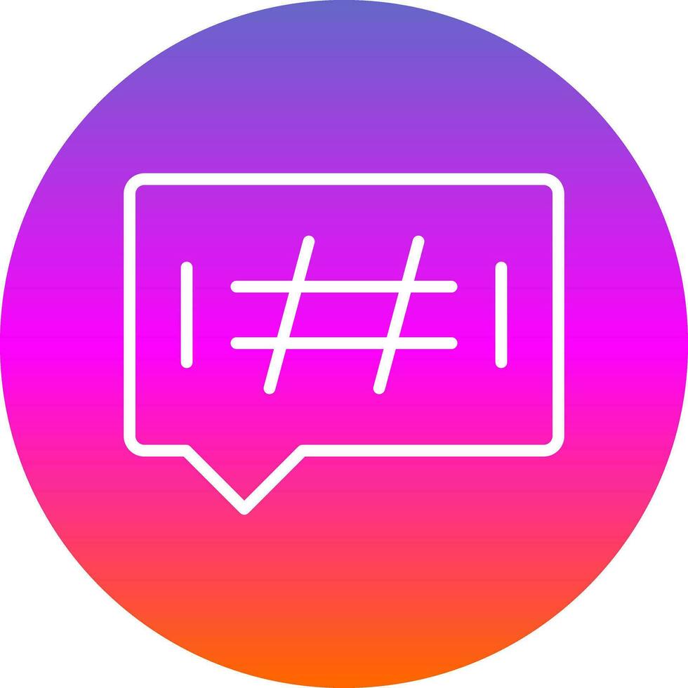 hashtags vektor ikon design