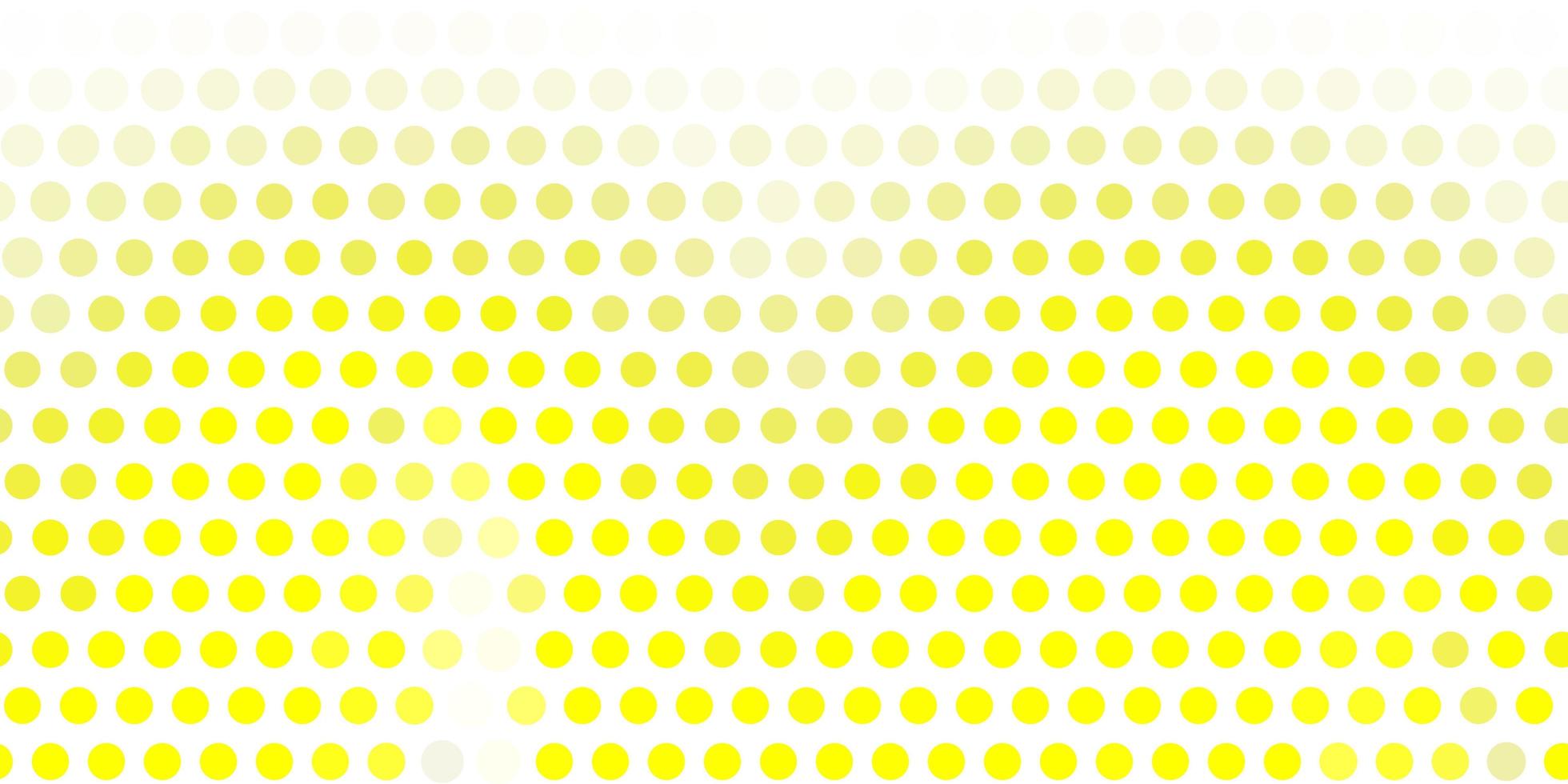 ljus gul vektor bakgrund med bubblor.