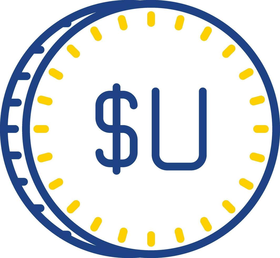 Uruguayisch Peso Vektor Symbol Design