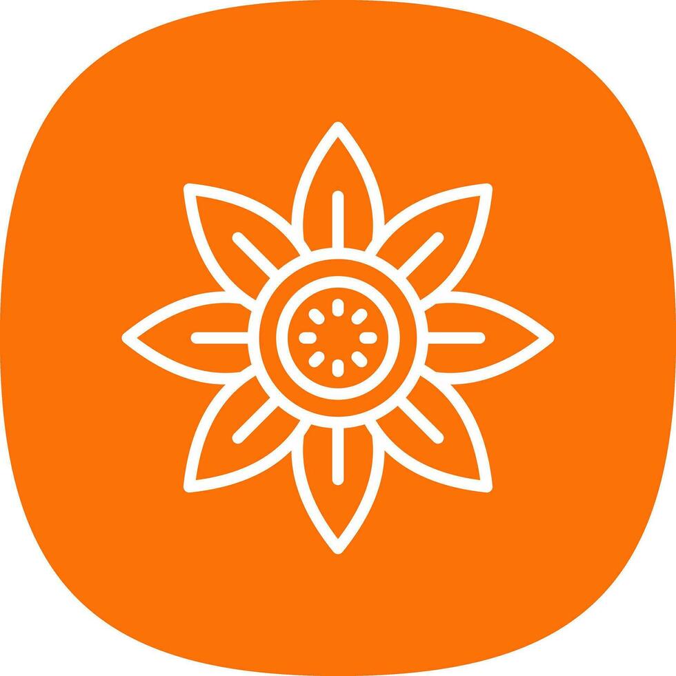 solros vektor ikon design