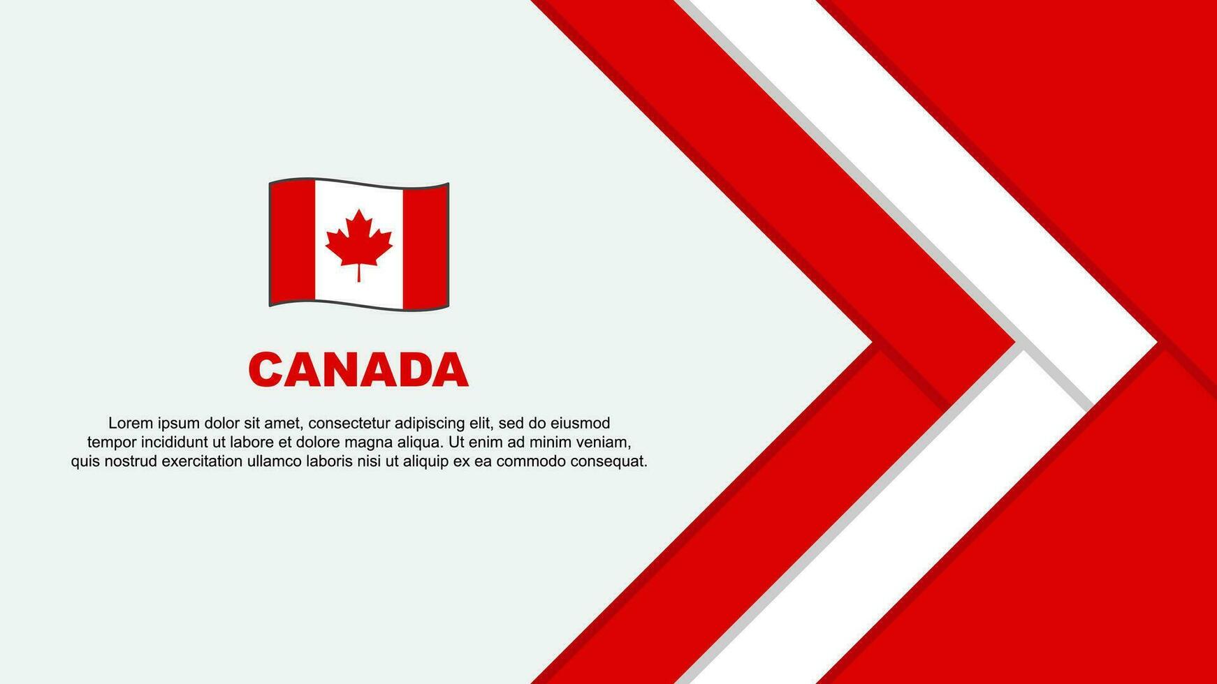 kanada flagga abstrakt bakgrund design mall. kanada oberoende dag baner tecknad serie vektor illustration. kanada tecknad serie