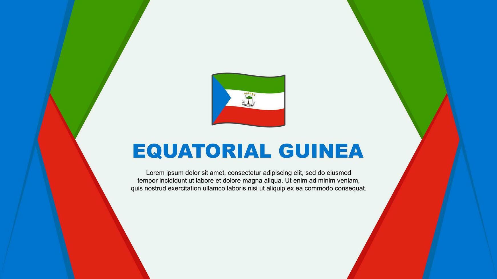 ekvatorial guinea flagga abstrakt bakgrund design mall. ekvatorial guinea oberoende dag baner tecknad serie vektor illustration. ekvatorial guinea bakgrund