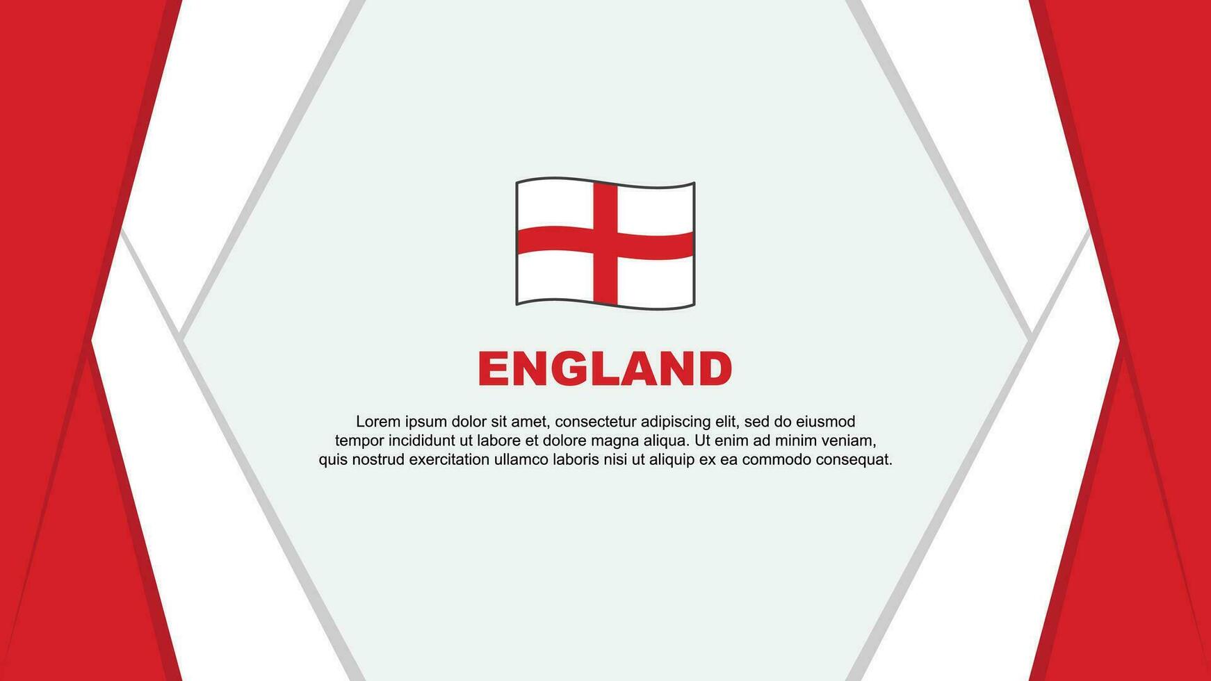 England Flagge abstrakt Hintergrund Design Vorlage. England Unabhängigkeit Tag Banner Karikatur Vektor Illustration. England Design