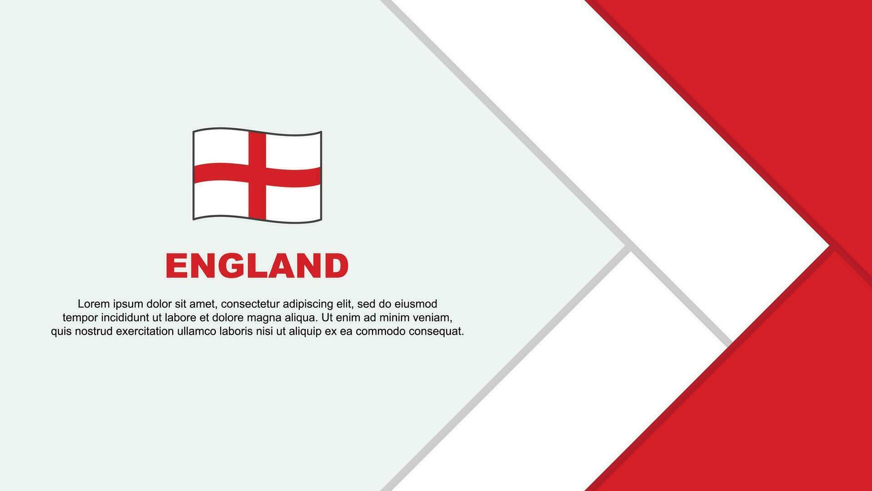 England Flagge abstrakt Hintergrund Design Vorlage. England Unabhängigkeit Tag Banner Karikatur Vektor Illustration. England Vorlage